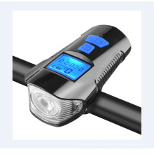 Wholesale 2020 New Smart Bicycle Front Light aluminum water proof USB Rechargeable Bike Flashlight With Speedometer